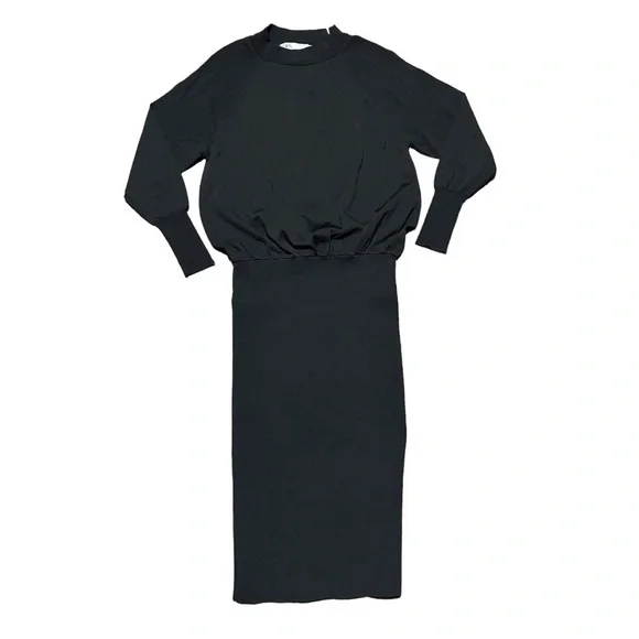 Zara Fitted Knit Dress - Picture 7 of 10
